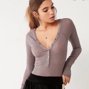 Urban Outfitters Out From Under Henley Top